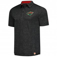 Поло Minnesota Wild Fanatics Black Authentic Pro Jacquard