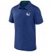 Vancouver Canucks Fanatics Blue Authentic Pro Jacquard Polo
