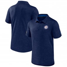 Поло Winnipeg Jets Fanatics Navy Authentic Pro Jacquard