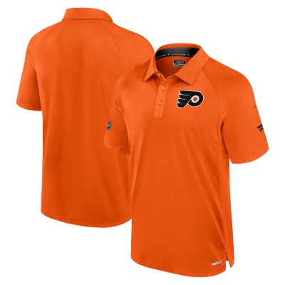 Поло Philadelphia Flyers Fanatics Orange Authentic Pro Rink Raglan