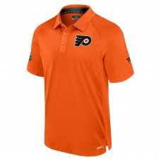 Поло Philadelphia Flyers Fanatics Orange Authentic Pro Rink Raglan