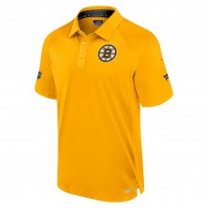 Поло Boston Bruins Fanatics Gold Authentic Pro Rink Raglan