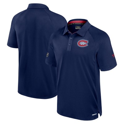 Поло Montreal Canadiens Fanatics Navy Authentic Pro Rink Raglan