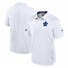 Поло Toronto Maple Leafs Fanatics White Authentic Pro Rink Raglan
