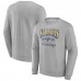 St. Louis Blues Fanatics Gray Nimbus Fleece Pullover Sweatshirt