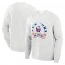 New York Islanders Fanatics Heather Gray Banner Fleece Raglan Pullover Sweatshirt