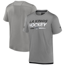 Los Angeles Kings Fanatics Gray Authentic Pro Alternate Logo Tech T-Shirt Los Angeles Kings Fanatics Gray Authentic Pro Alternate Logo Tech T-Shirt