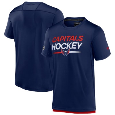Футболка Washington Capitals Fanatics Navy Authentic Pro Tech