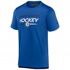Футболка Winnipeg Jets Fanatics Blue Authentic Pro Tech