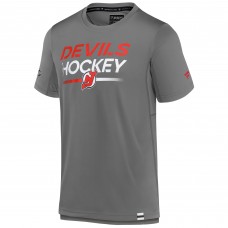 Футболка New Jersey Devils Fanatics Gray Authentic Pro Tech