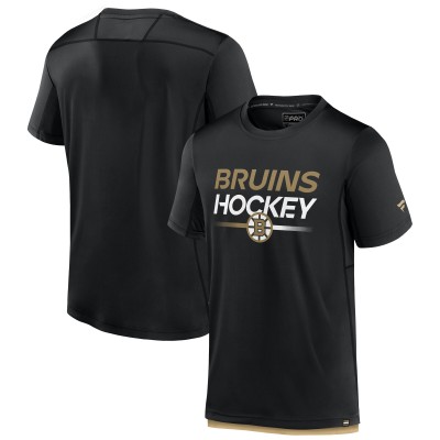 Футболка Boston Bruins Fanatics Black Authentic Pro Tech