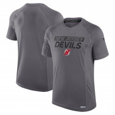 Футболка New Jersey Devils Fanatics Gray Authentic Pro Rink Tech