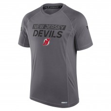 Футболка New Jersey Devils Fanatics Gray Authentic Pro Rink Tech