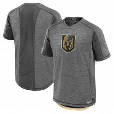 Футболка Vegas Golden Knights Fanatics Heather Gray Authentic Pro Rink Performance