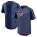 Columbus Blue Jackets Fanatics Heather Navy Authentic Pro Rink Performance T-Shirt