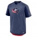 Columbus Blue Jackets Fanatics Heather Navy Authentic Pro Rink Performance T-Shirt