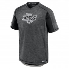 Los Angeles Kings Fanatics Heather Charcoal Authentic Pro Rink Performance T-Shirt