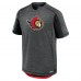 Ottawa Senators Fanatics Heather Charcoal Authentic Pro Rink Performance T-Shirt