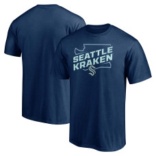 Seattle Kraken Fanatics Deep Sea Blue Block Party Push Ahead T-Shirt Seattle Kraken Fanatics Deep Sea Blue Block Party Push Ahead T-Shirt
