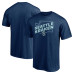 Seattle Kraken Fanatics Deep Sea Blue Block Party Push Ahead T-Shirt