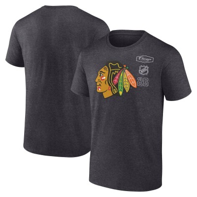 Футболка Chicago Blackhawks Fanatics Heather Charcoal Origin