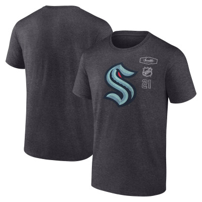Seattle Kraken Fanatics Heather Charcoal Origin T-Shirt