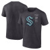 Seattle Kraken Fanatics Heather Charcoal Origin T-Shirt Seattle Kraken Fanatics Heather Charcoal Origin T-Shirt