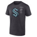 Seattle Kraken Fanatics Heather Charcoal Origin T-Shirt
