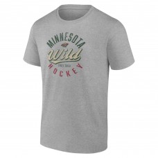 Футболка Minnesota Wild Fanatics Gray Emblem