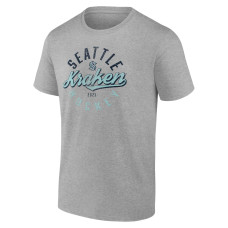 Seattle Kraken Fanatics Gray Emblem T-Shirt Seattle Kraken Fanatics Gray Emblem T-Shirt