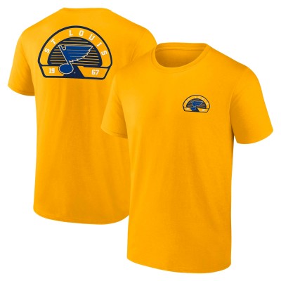 St. Louis Blues Fanatics Gold Valor T-Shirt