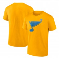 St. Louis Blues Fanatics Gold Primary Logo T-Shirt