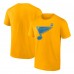 St. Louis Blues Fanatics Gold Primary Logo T-Shirt