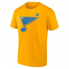 St. Louis Blues Fanatics Gold Primary Logo T-Shirt