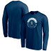 Seattle Kraken Fanatics Deep Sea Blue Block Party Long Sleeve T-Shirt