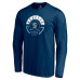 Seattle Kraken Fanatics Deep Sea Blue Block Party Long Sleeve T-Shirt