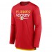 Calgary Flames Fanatics Red Authentic Pro Tech Long Sleeve T-Shirt