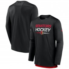 Ottawa Senators Fanatics Black Authentic Pro Tech Long Sleeve T-Shirt Ottawa Senators Fanatics Black Authentic Pro Tech Long Sleeve T-Shirt