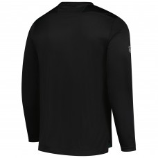 Футболка с длинным рукавом Minnesota Wild Fanatics Black Authentic Pro Tech
