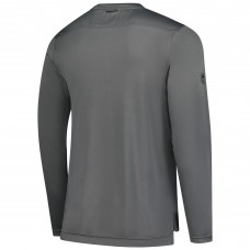 Футболка с длинным рукавом Pittsburgh Penguins Fanatics Gray Authentic Pro Tech