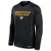 Футболка с длинным рукавом Pittsburgh Penguins Fanatics Black Authentic Pro Rink Tech Raglan