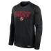 Футболка с длинным рукавом New Jersey Devils Fanatics Black Authentic Pro Rink Tech Raglan