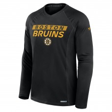 Футболка с длинным рукавом Boston Bruins Fanatics Black Authentic Pro Rink Tech Raglan