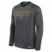Футболка с длинным рукавом Vegas Golden Knights Fanatics Charcoal Authentic Pro Rink Tech Raglan