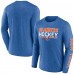 New York Islanders Fanatics Heather Royal Sweep Iconic Synthetic Long Sleeve T-Shirt