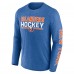 New York Islanders Fanatics Heather Royal Sweep Iconic Synthetic Long Sleeve T-Shirt