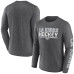 Los Angeles Kings Fanatics Heather Charcoal Sweep Iconic Synthetic Long Sleeve T-Shirt Los Angeles Kings Fanatics Heather Charcoal Sweep Iconic Synthetic Long Sleeve T-Shirt