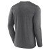 Los Angeles Kings Fanatics Heather Charcoal Sweep Iconic Synthetic Long Sleeve T-Shirt