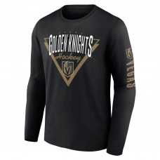 Футболка с длинным рукавом Vegas Golden Knights Fanatics Black Headline