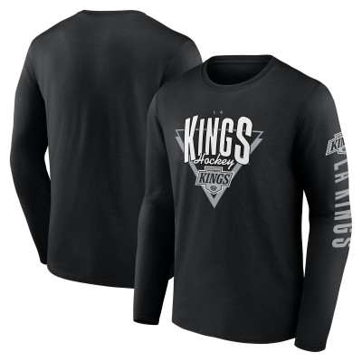 Los Angeles Kings Fanatics Black Headline Long Sleeve T-Shirt